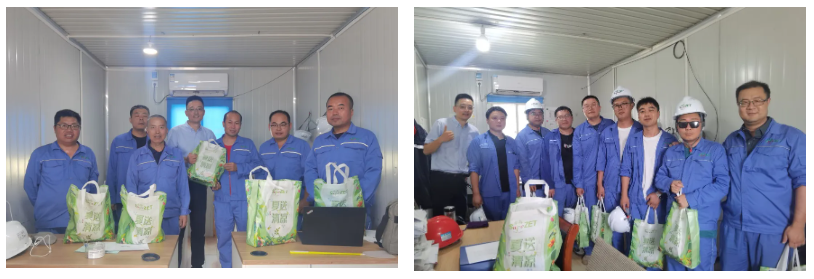 关怀一线 致敬匠心 | z6com·尊龙股份开展项目现场夏日“送清凉”慰问活动